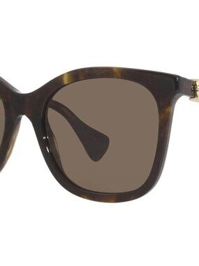 GUCCI GG1071S Womens Cateye Sunglasses Tortoise Havana Gold/Brown 55 mm $435